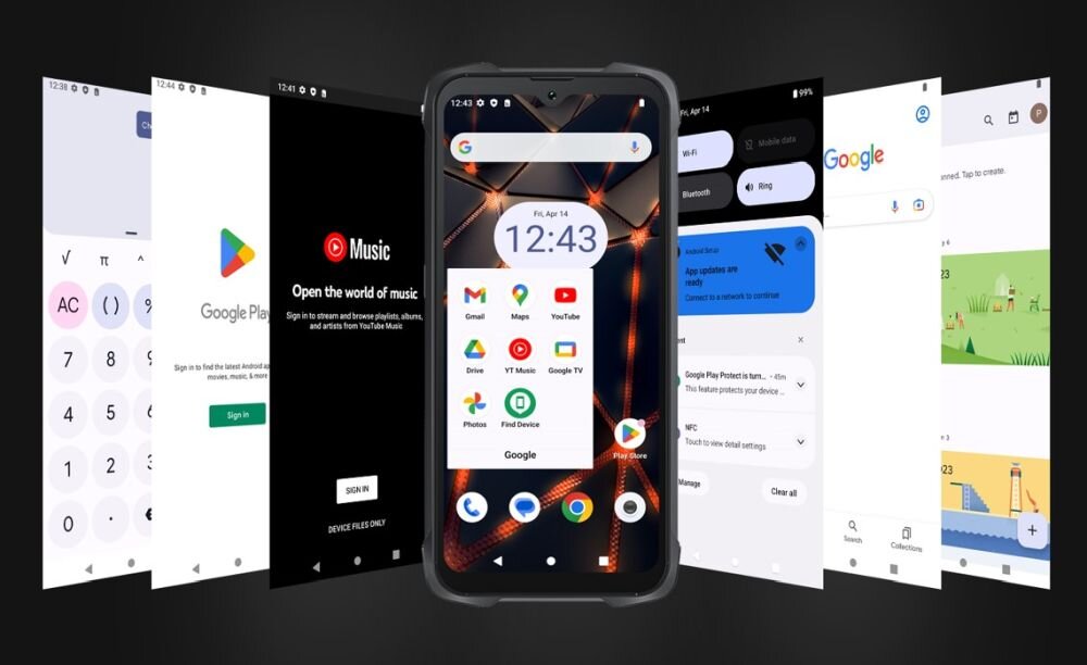 Smartfon CUBOT King Kong 9    ekran bateria aparat procesor ram pamięć pojemność rozdzielczość zdjęcia filmy opis dane cechy blokady system łączność wifi bluetooth obudowa szkło odporność porty muzyka transfer sieć przekątna matryca waga czujniki oled amoled ips