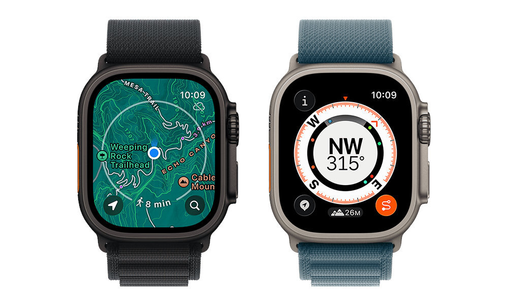 Apple Watch Ultra 3 Twórz i zapisuj własne trasy spacerów i wędrówek iPhonie w jedną stronę, tam i z powrotem lub pętlę wskazówki „krok po kroku” - aplikacje wędrówkowe