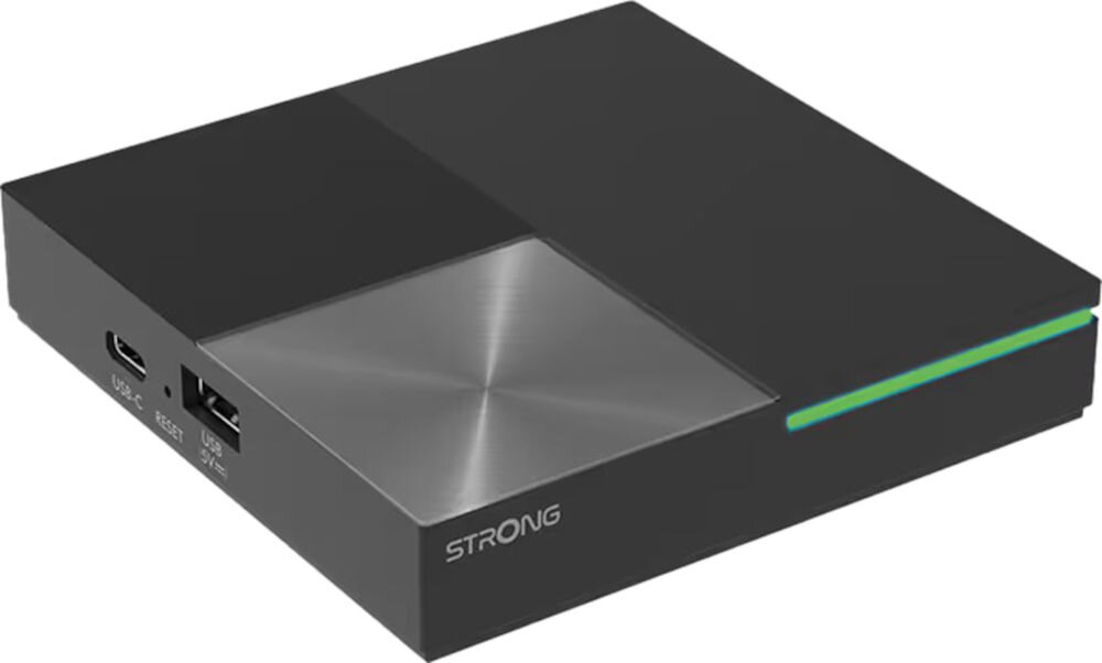 Odtwarzacz multimedialny 4K STRONG LEAP-S3PRO - Komfortowe sterowanie głosem, odtwarzacz na białym tle