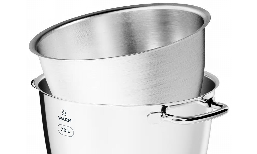 Robot wielofunkcyjny KENWOOD Titanium Chef Patissier XL KWL90.244SI 1400W z wbudowana waga i funkcja gotowania (2 misy w zestawie)Funkcja DUOBOWL dwie misy