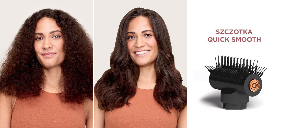 Suszarka SHARK HD752EU SpeedStyle Pro Czarny 1750W Szczotka QuickSmooth dodaje objętości wygładza jednocześnie