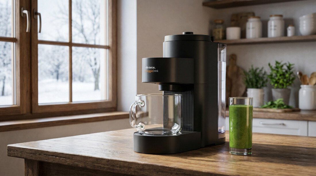 Urządzenie do napojów roślinnych ARIETE 650 MyVeggie Drink Zaplanuj z wyprzedzeniem Funkcja opóźnionego startu do 10 godzin Natychmiastowa gotowość do pracy 