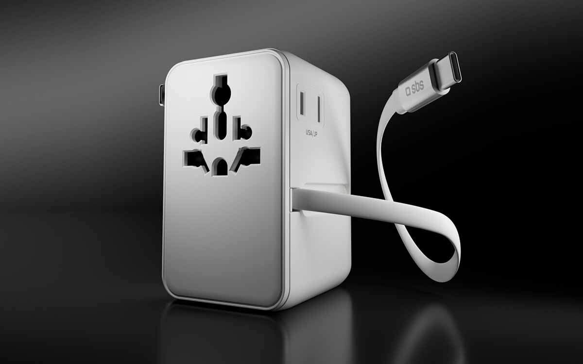 SBS TEADARET2USB2CPD70W kabel z wtyczką USB-C o mocy 70 W Power Delivery (PD) szybkie ładowanie Inteligentna regulacja mocy adapter z zintegrowyanym kablem