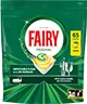 Opakowanie kapsułek do zmywarki FAIRY z logo i napisem \'FAIRY Original\'. Widoczna liczba \'65\' oraz symbol cytryny.
