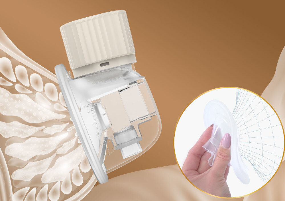 Laktator NENO Vento Twin Naturalny rytm odciągania Trzystopniowy system pracy ssanie dziecka ułatwia pobieranie pokarmu Pobudzenie laktacji intensywne odciąganie tryb łączony dostosowanie działanie potrzeby