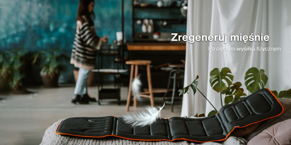 Mata masująca MEDIVON Cosy Vibra miesnie stawy dzialanie regulacja masazer