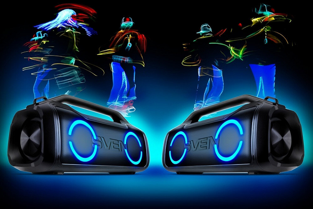 Głośnik mobilny SVEN PS-390 Czarny moc dźwięk audio