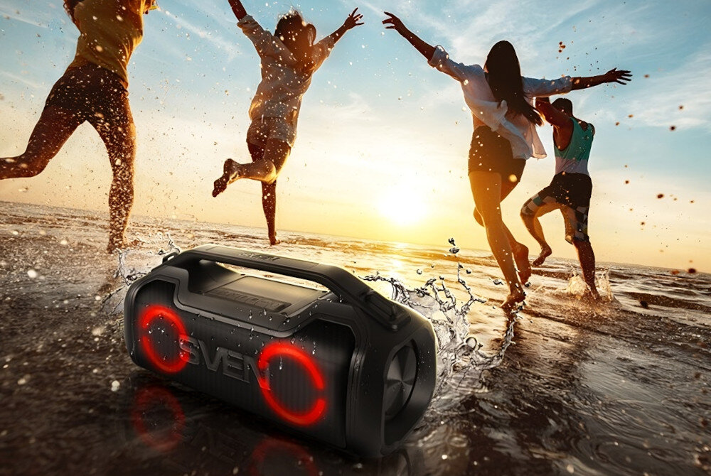 Głośnik mobilny SVEN PS-390 Czarny obudowa wodoodporność