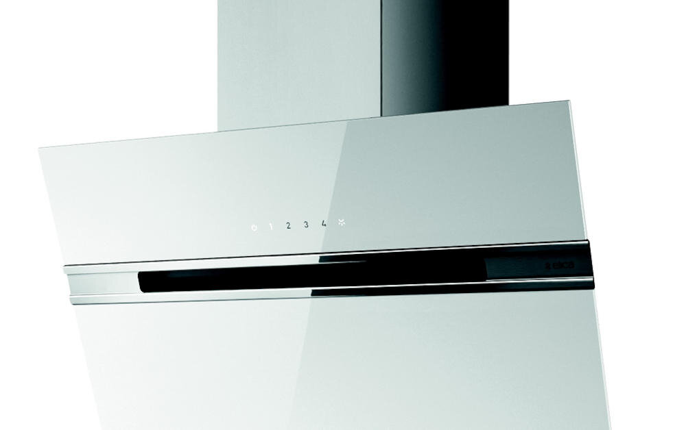 ELICA okap szkło hartowane zarysowania zabrudzenia odporność wymiary szklany panel bryła lekki solidny