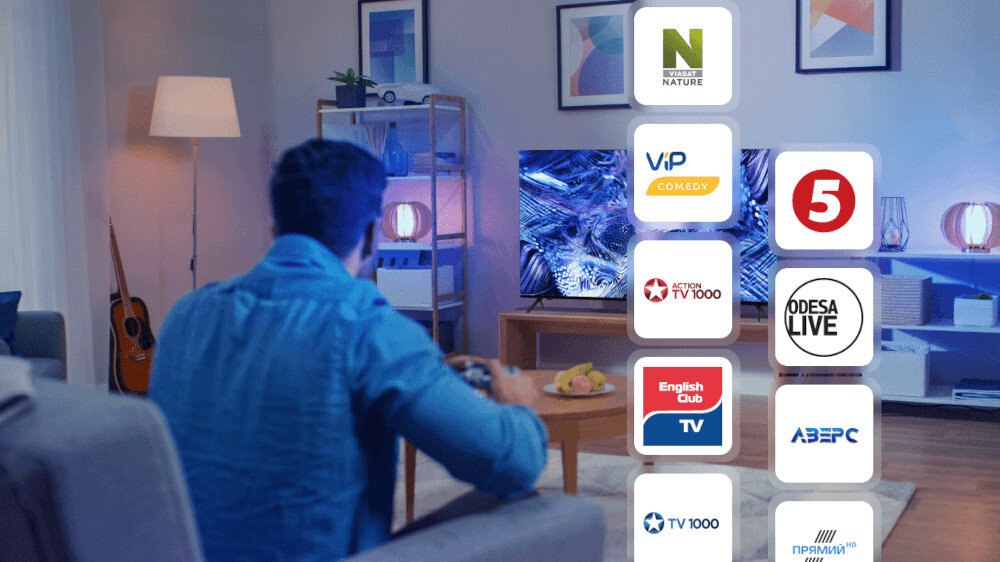 Telewizor KIVI U750N  - kanały