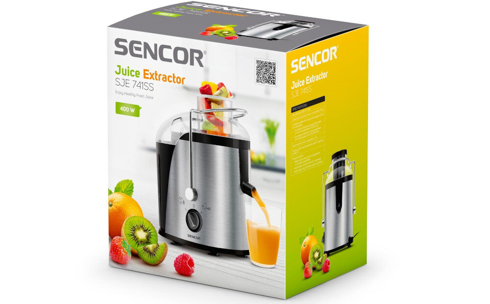 Sokowirówka SENCOR SJE741SS bezpieczenstwo zabezpieczenia funkcja automatycznego wylaczenia