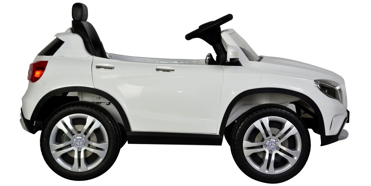 Jeździk BUDDY TOYS Mercedes GLA BEC 8111 realistyczny kluczyki silnik pasy gaz podróż muzyka MP3 telefon