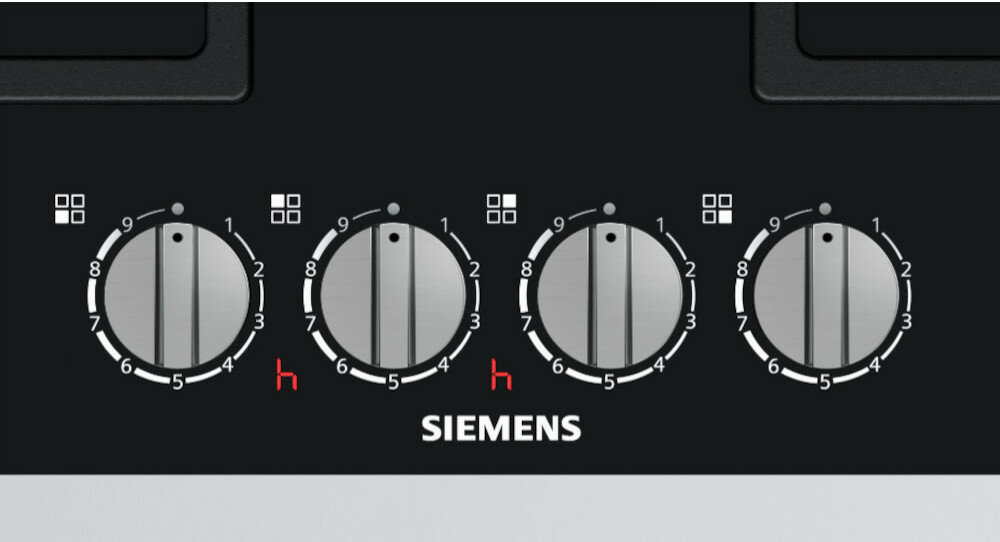 Płyta gazowa SIEMENS ER6A6PD70 - Cyfrowy Wyświetlacz