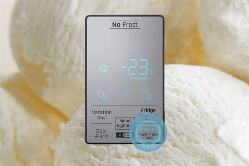 Samsung Power Freeze. Szybkie zamrażanie produktów Samsung Power Freeze. Szybkie zamrażanie produktów