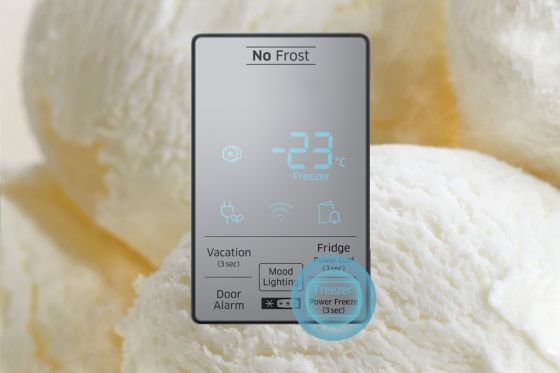 Samsung Power Freeze. Szybkie zamrażanie produktów Samsung Power Freeze. Szybkie zamrażanie produktów