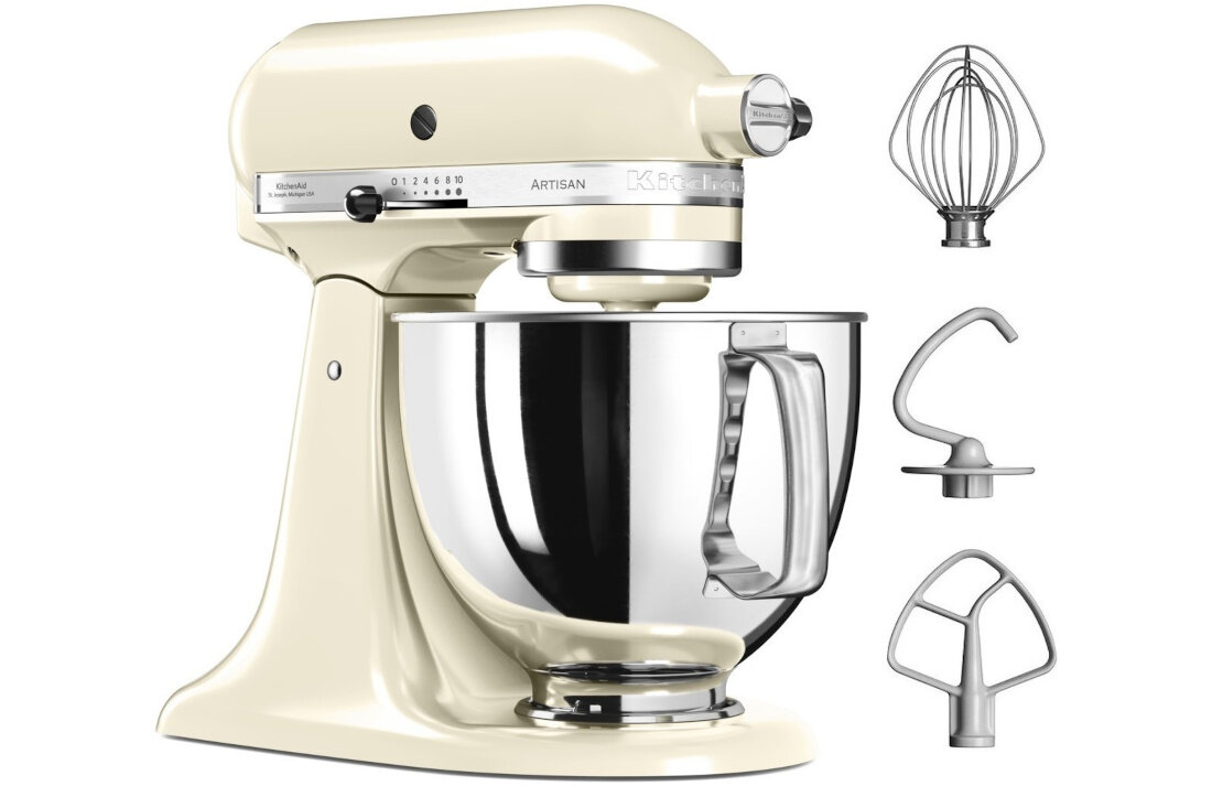 Robot kuchenny planetarny KITCHENAID Artisan 5KSM125EAC 300W zestaw akcesoria komplet wyposazenie