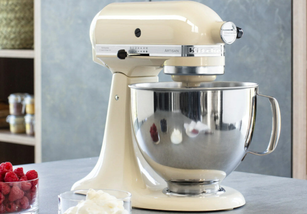 Robot kuchenny planetarny KITCHENAID Artisan 5KSM125EAC 300W dzieza 4,8l wykonanie stal INOX mozliwosc mycia w zmywarce