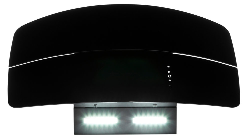 Okap VDB GTV 90 Automat Czarny - Oświetlenie