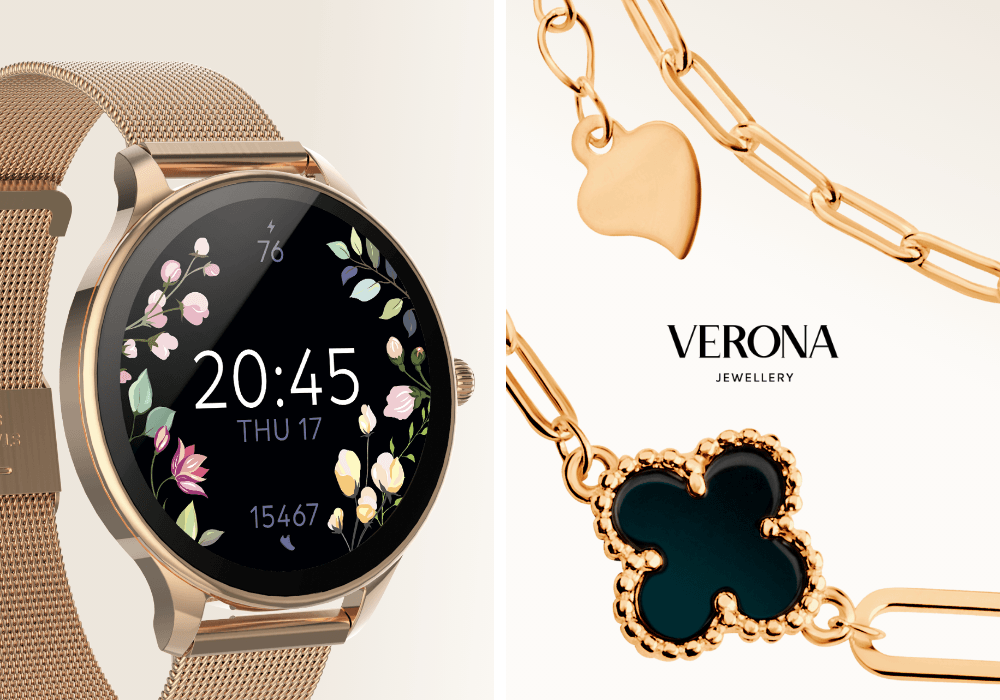 Smartwatch FOREVER Velora SB-306 i bransoletka  