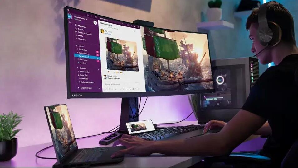 Monitor LENOVO Legion Y34wz-30 - WQHD 21:9 1500R 