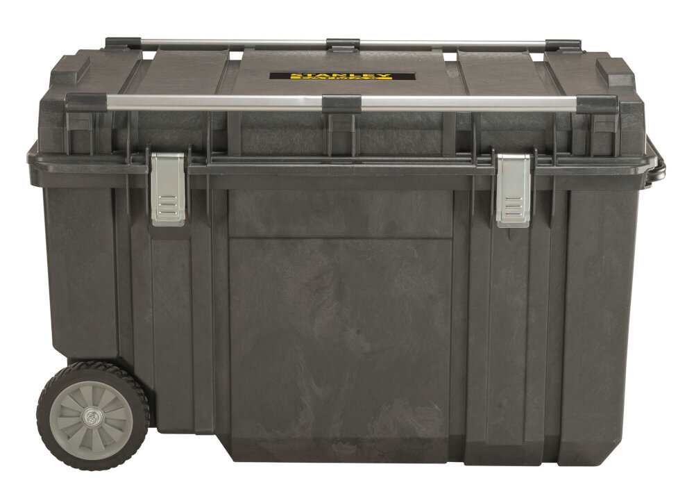 Skrzynka narzędziowa STANLEY FMST1-7553 dla profesjonalisty i majsterkowicza konstrukcja z tworzywa sztucznego kola transportowe wygodny uchwyt pojemny jednopojemnikowy system duze wymiary niezawodnosc wygoda ochrona