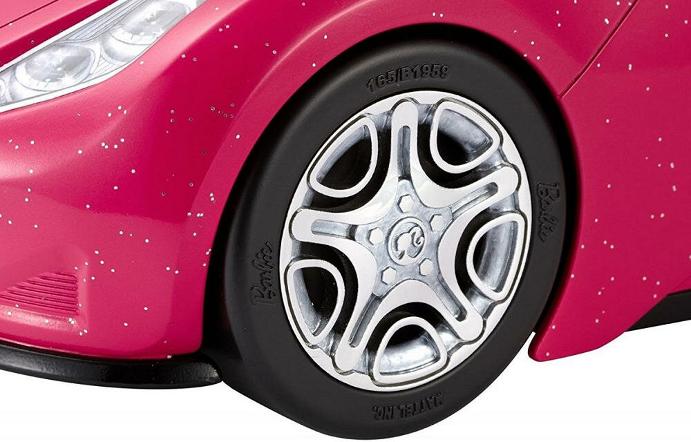 MATTEL-BARBIE-CABRIOLET tylny spojler koła obracanie srebrne alufelgi wycieczka