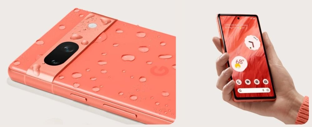 Smartfon GOOGLE Pixel 7A    ekran bateria aparat procesor ram pamięć pojemność rozdzielczość zdjęcia filmy opis dane cechy blokady system łączność wifi bluetooth obudowa szkło odporność porty muzyka transfer sieć przekątna matryca waga czujniki oled amoled ips