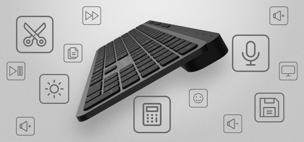 Klawiatura NATEC Medusa 21 klawiszy funkcyjnych i multimedialnych sterowanie głośnością, multimediami czy uruchamianie skrótów - klawiatura od boku