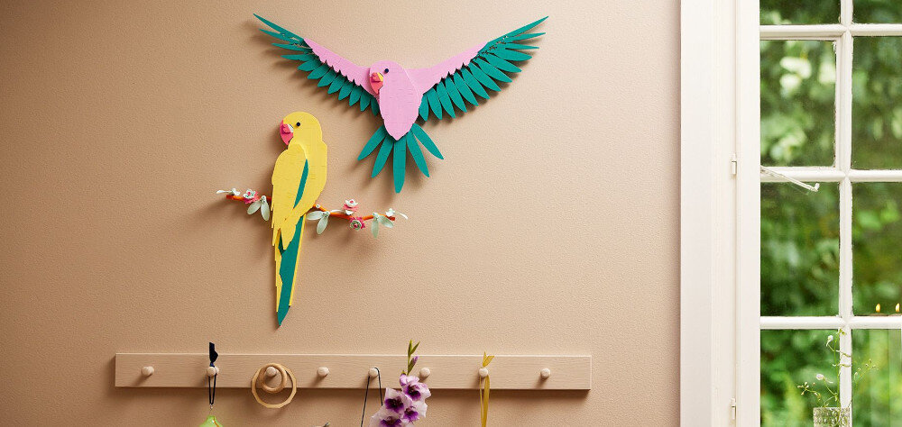 KLOCKI LEGO ART KOLEKCJA ZWIERZĄT - PAPUGI ARY 31211 prezent na ścianę dla dorosłych