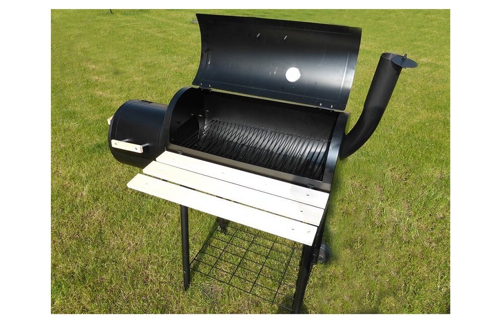 Grill węglowy TOYA 99513 z wędzarnią Nierdzewny ruszt ruchoma przesłona