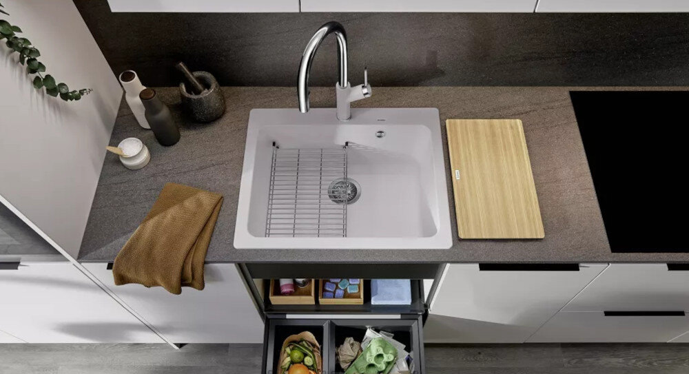 ZLEWOZMYWAK BLANCO Naya 6 519641 wymiary Głębokość szerokość komora szerokość podbudowy Odpływ zawór wykorzystanie przestrzeni nakładane szyny ETAGON stal szlachetna przestrzeń robocza łatwość pielęgnacji czyszczenie usuwanie zabrudzń woda bez chemii wysoka jakość trwały kompozyt Silgranit PuraDur PuraDur niezawodny solidny odporny na zarysowania wysokie temperatury podwieszany jednokomorowy funkcjonalność kolor biały duża komora Silgranit PuraDur PuraDur trwałość łatwa pielęgnacja