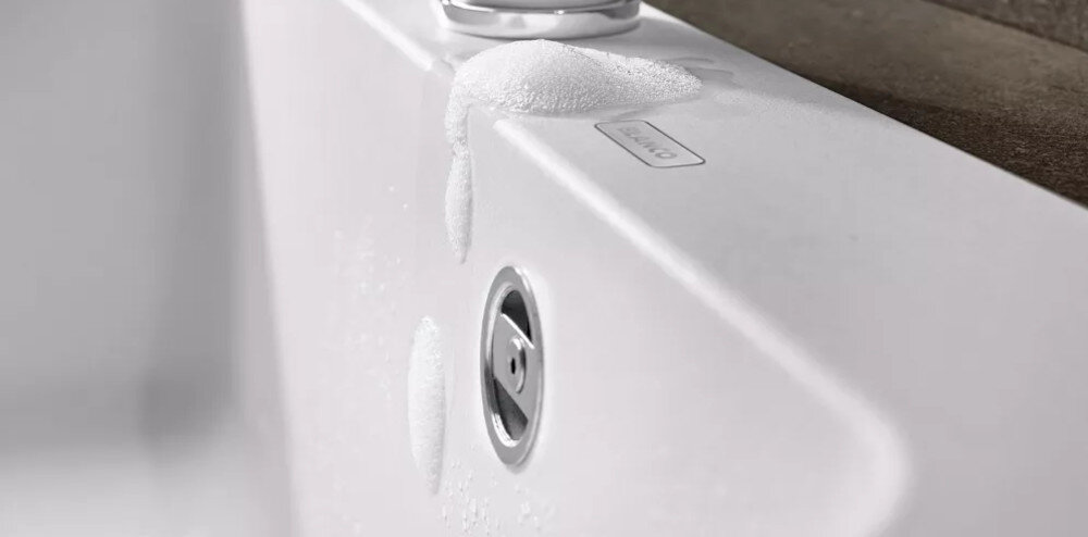 ZLEWOZMYWAK BLANCO Naya 6 519641 wysoka jakość trwały kompozyt Silgranit PuraDur PuraDur niezawodny solidny odporny na zarysowania wysokie temperatury