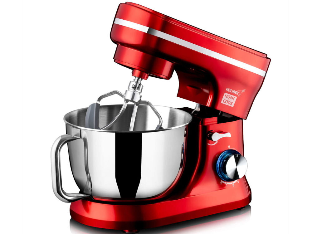 Robot kuchenny planetarny KOLIBER Robomax X-2400-W 2400W Czerwony wymiary waga 3,5 kg certyfikat CE LFGB ROHS wysoka jakość bezpieczeństwo użytkowania technologia praktyczne rozwiązania wygoda efektywność