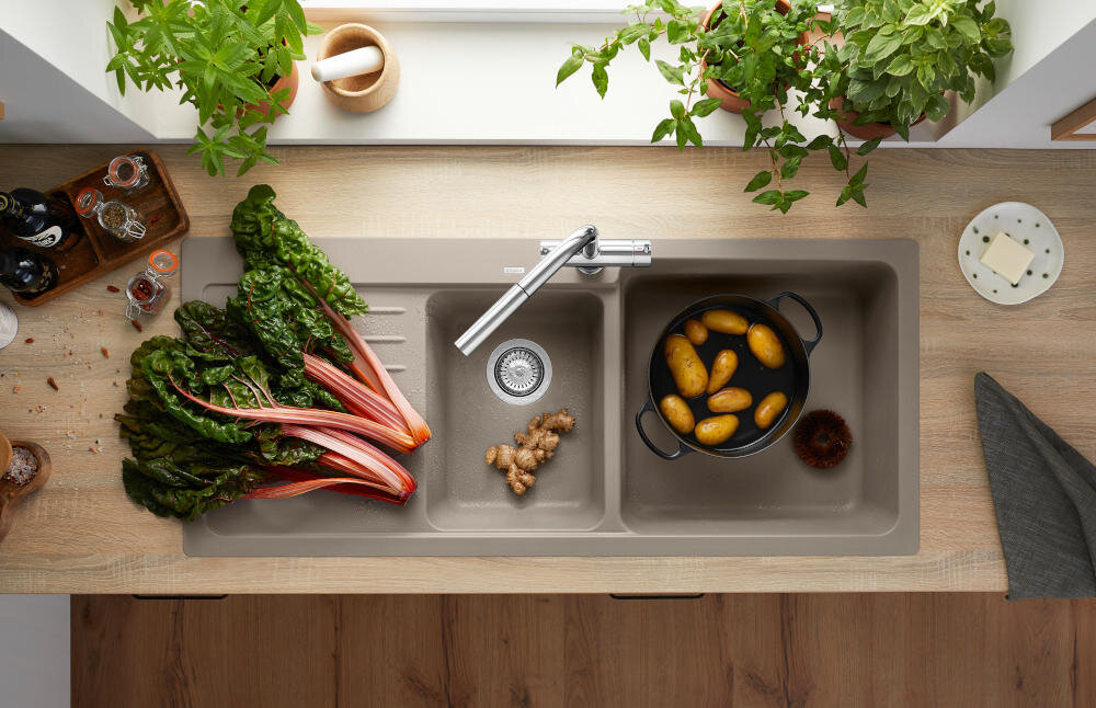 BLANCO zlewozmywak przestrzeń funkcjonalność tacka wielofunkcyjna stal nierdzewna