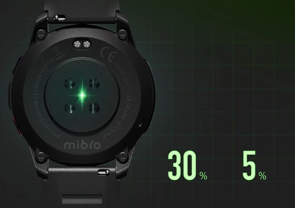 Smartwatch MIBRO GS Active Pomiar saturacji 