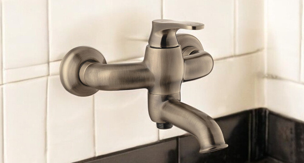 BATERIA WANNOWA OMNIRES ART DECO AD5131 BRĄZ ANTYCZNY styl funkcjonalność głowica ceramiczna niezawodność trwałość styl vintage antyczny brąz kolor odcień