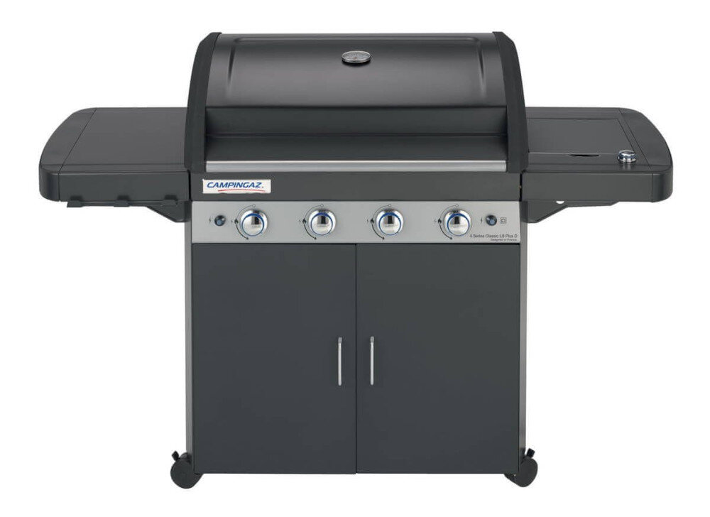 Grill gazowy CAMPINGAZ Classic LS Plus D Seria 4 zamykana szfka na dole konstrukcji miejsce na butlę gazową