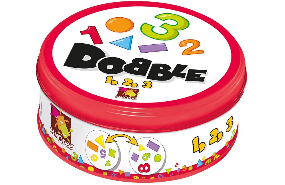 Gra karciana REBEL Dobble 1 2 3 Wygodne przechowywanie