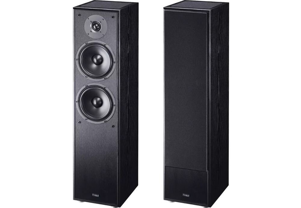 Zestaw Kina Domowego PIONEER VSX-835DAB + MAGNAT MONITOR S80ATM/S10B/S12C przednie kolumny 2,5-drożne bass reflex 90 dB 4 Ohm 160 W, kolumny na białym tle
