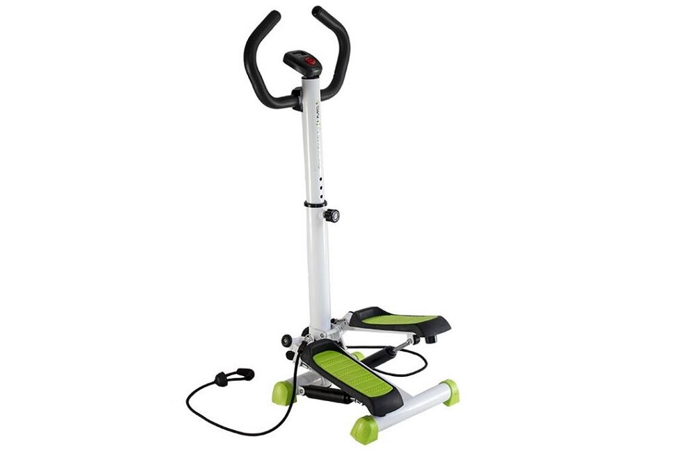 Stepper HMS S8004 Zielony Trening w domowym zaciszu sprzęt skośny z kolumną solidność wykonania