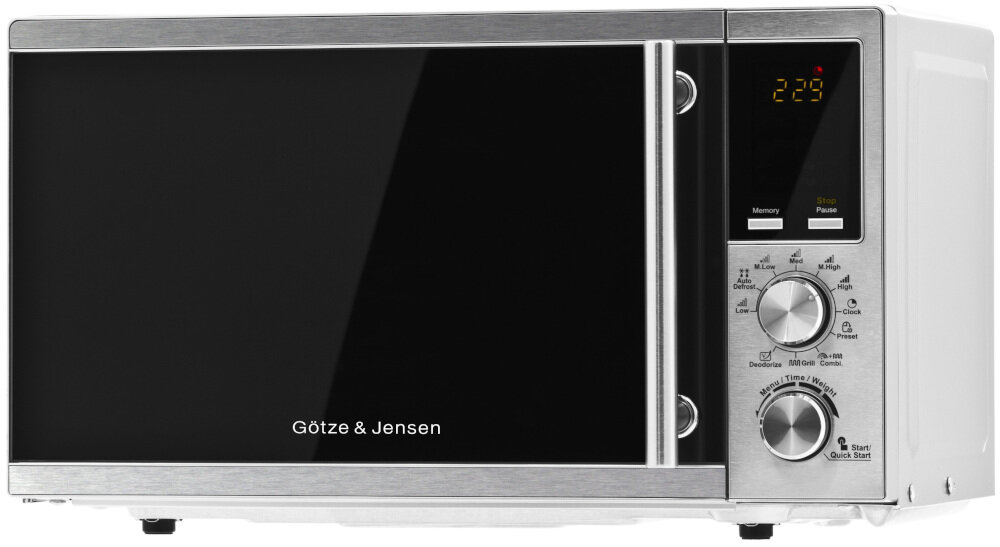 Kuchenka mikrofalowa GÖTZE & JENSEN MO401X wyglad przod front