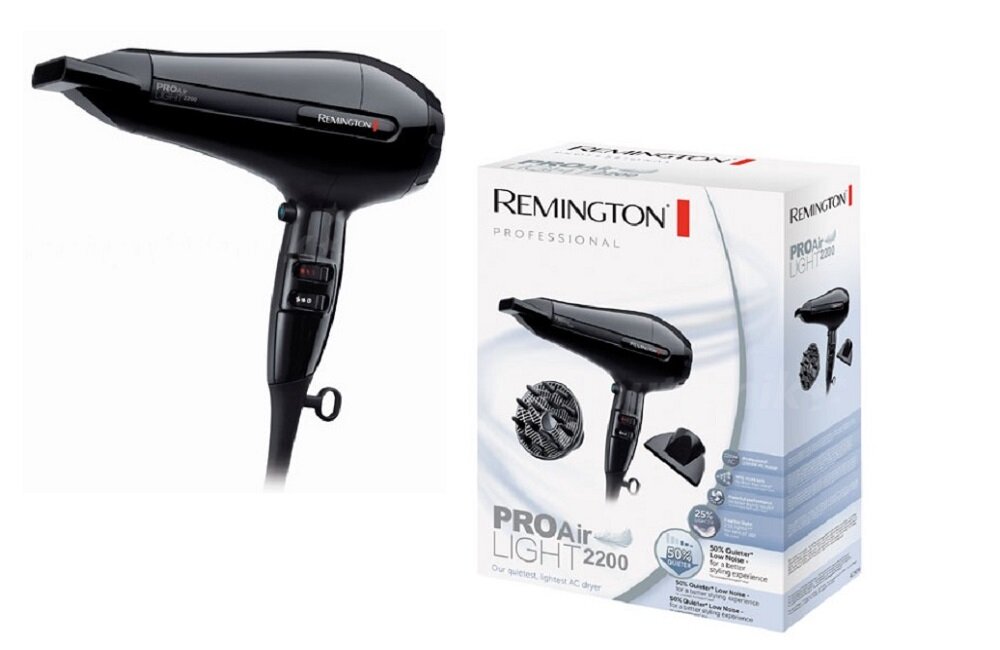 suszarka REMINGTON AC6120 PRO-Air Light 2200 cicha praca instrukcja obsługi karta gwarancyjna