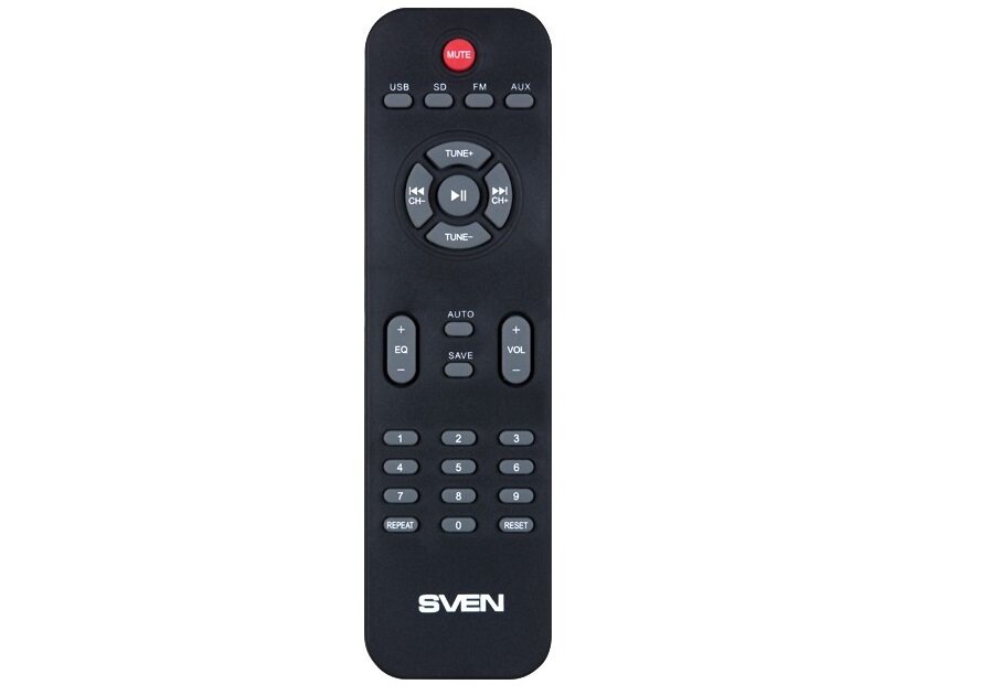 Głośniki SVEN 2.1 MS-1820 złącza wejście audio słuchawkowe pilot zdalnego sterowania