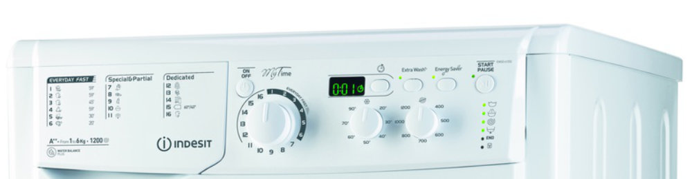 Pralka INDESIT BWE 71253X S PL - Wyświetlacz cyfrowy