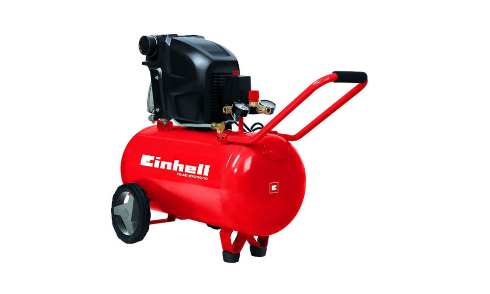 EINHELL TE-AC 270/50/10 prace warsztat domowe pompowanie koła przedmuchiwanie piaskowanie lakierowanie