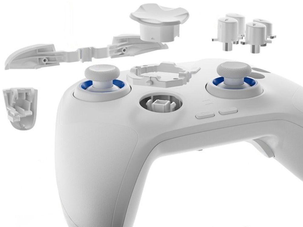 Kontroler FLYDIGI Direwolf 4 Biały
                kontroler rozebrany na części dokładne analogi czułe triggery szybka reakcja wibracje