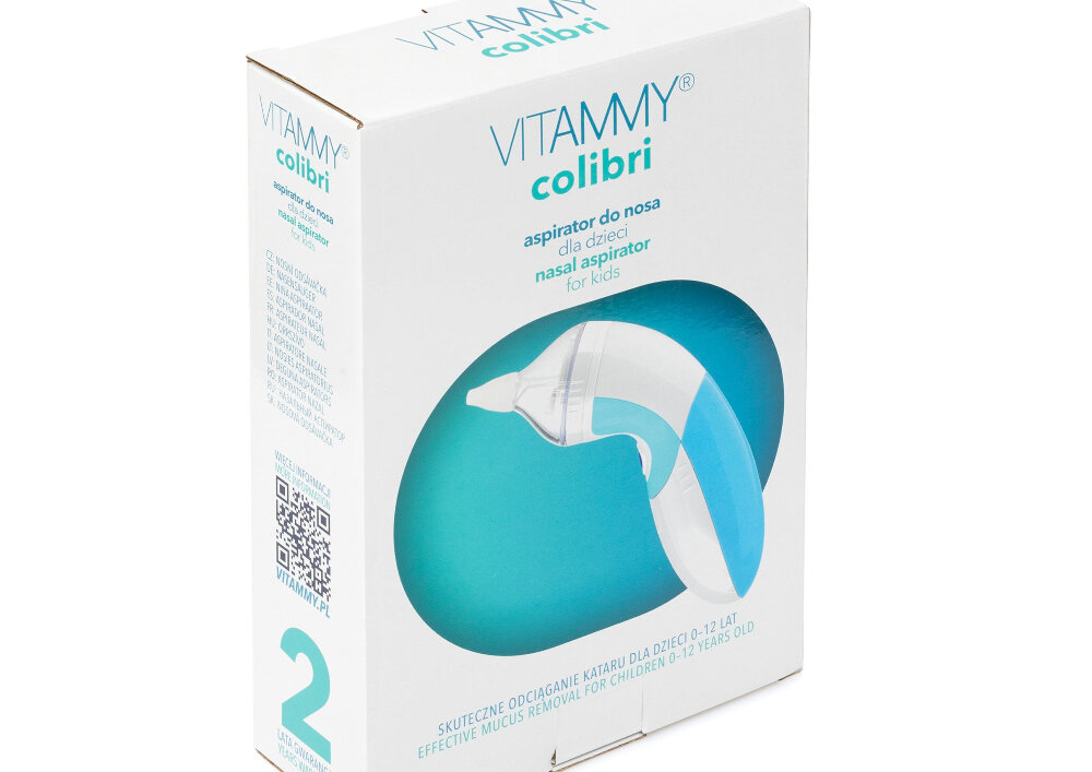 Aspirator do nosa VITAMMY Colibri konstrukcja kompaktowosc