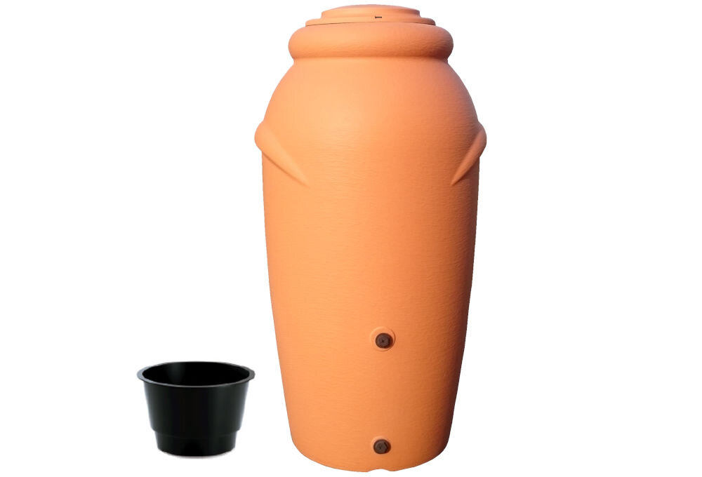 Zbiornik na deszczówkę PROSPERPLAST Aquacan Baby ICAN210-R736 210L Brązowy zestaw elementy montazowe dokumentacja