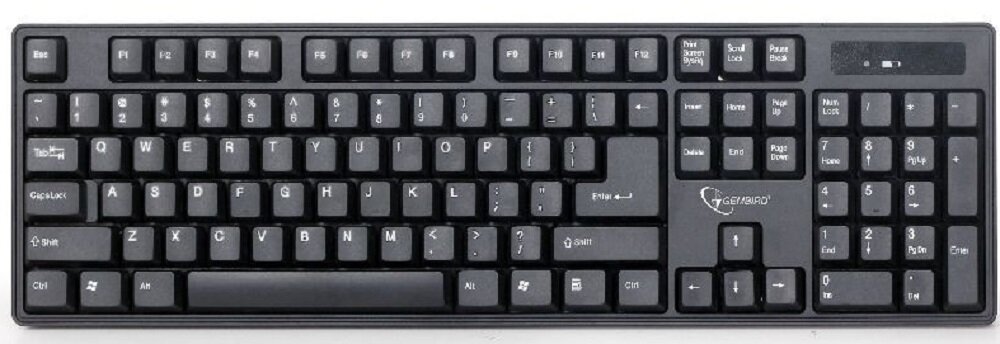 Zestaw GEMBIRD KBS-W-01 - Klasyczna klawiatura