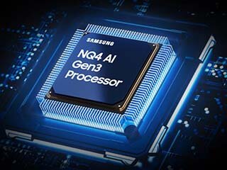 Procesor AI NQ4 Gen3 dostępny w telewizorze Samsung The Frame Pro (2025). Telewizor dostępny w sklepach Media Expert.